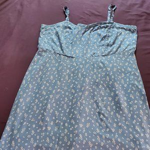 Baby Blue  Flower Dress Torrid 3